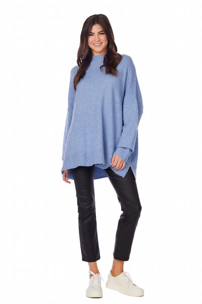 Blue Monica Crewneck Sweater