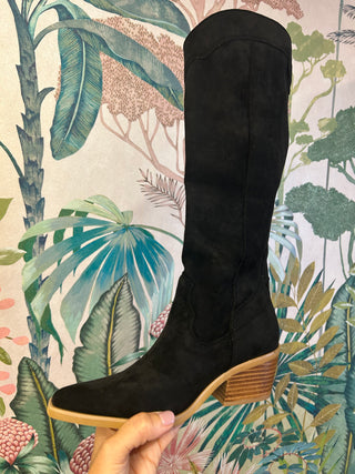Black Juliette Suede Boot