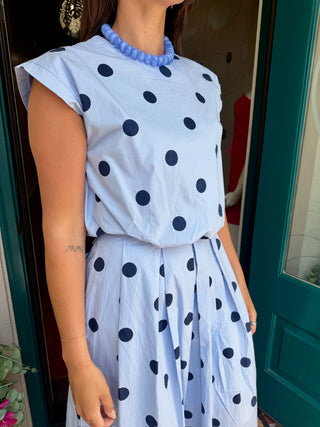 Round Neck Band Bubble Top