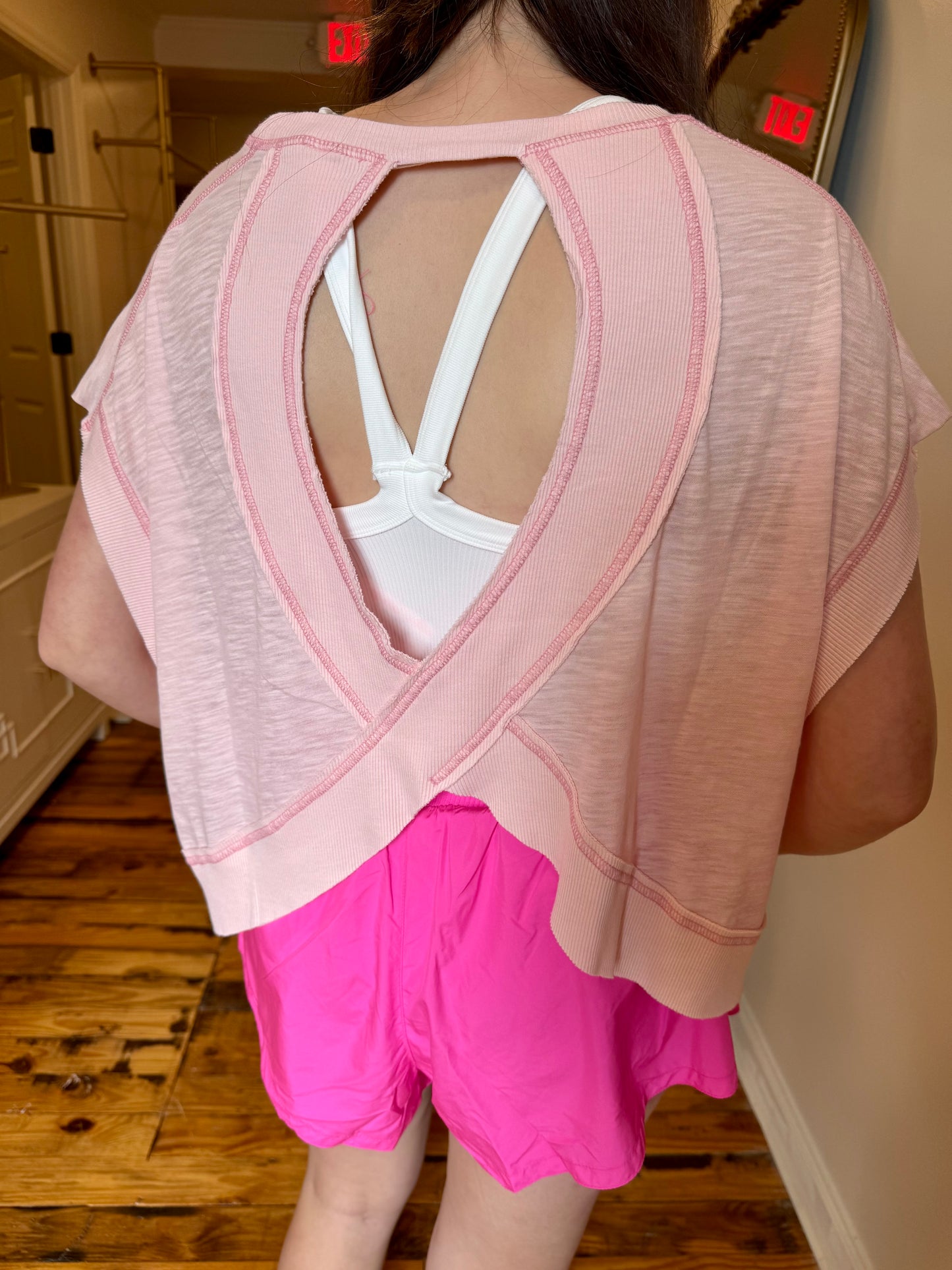 Powder Pink My Time Tee-Free People Movement