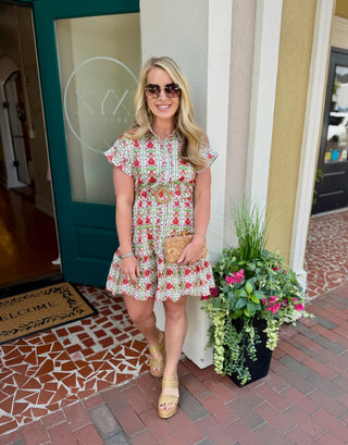 Louisa Floral Belted Dress