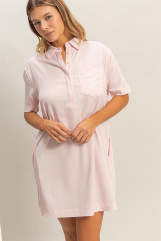 Collared Button Up Dress-Saturday Steal