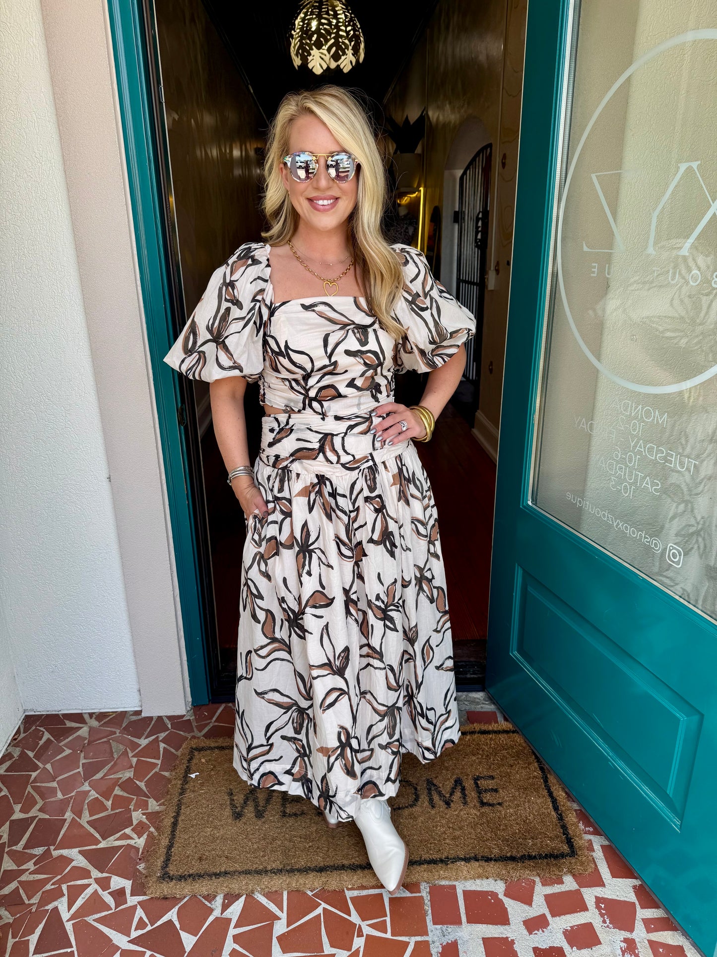 Sienna Floral Maxi Skirt Set