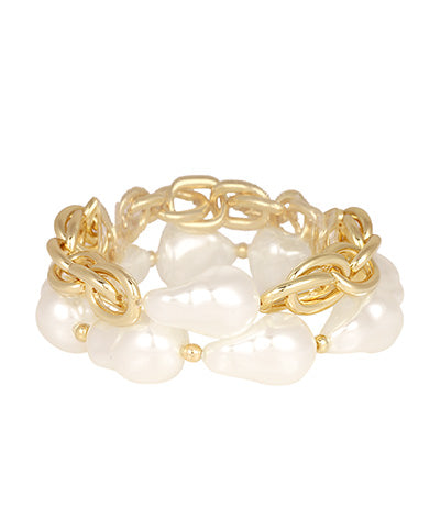 Pearl Bracelet Set