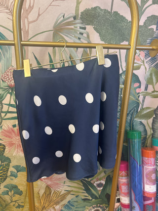 Satin Polka Dot Skort
