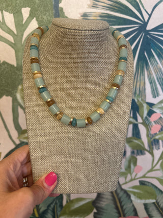 Mint Sloane Beaded Necklace
