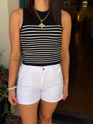 Striped Sleeveless Tank Top