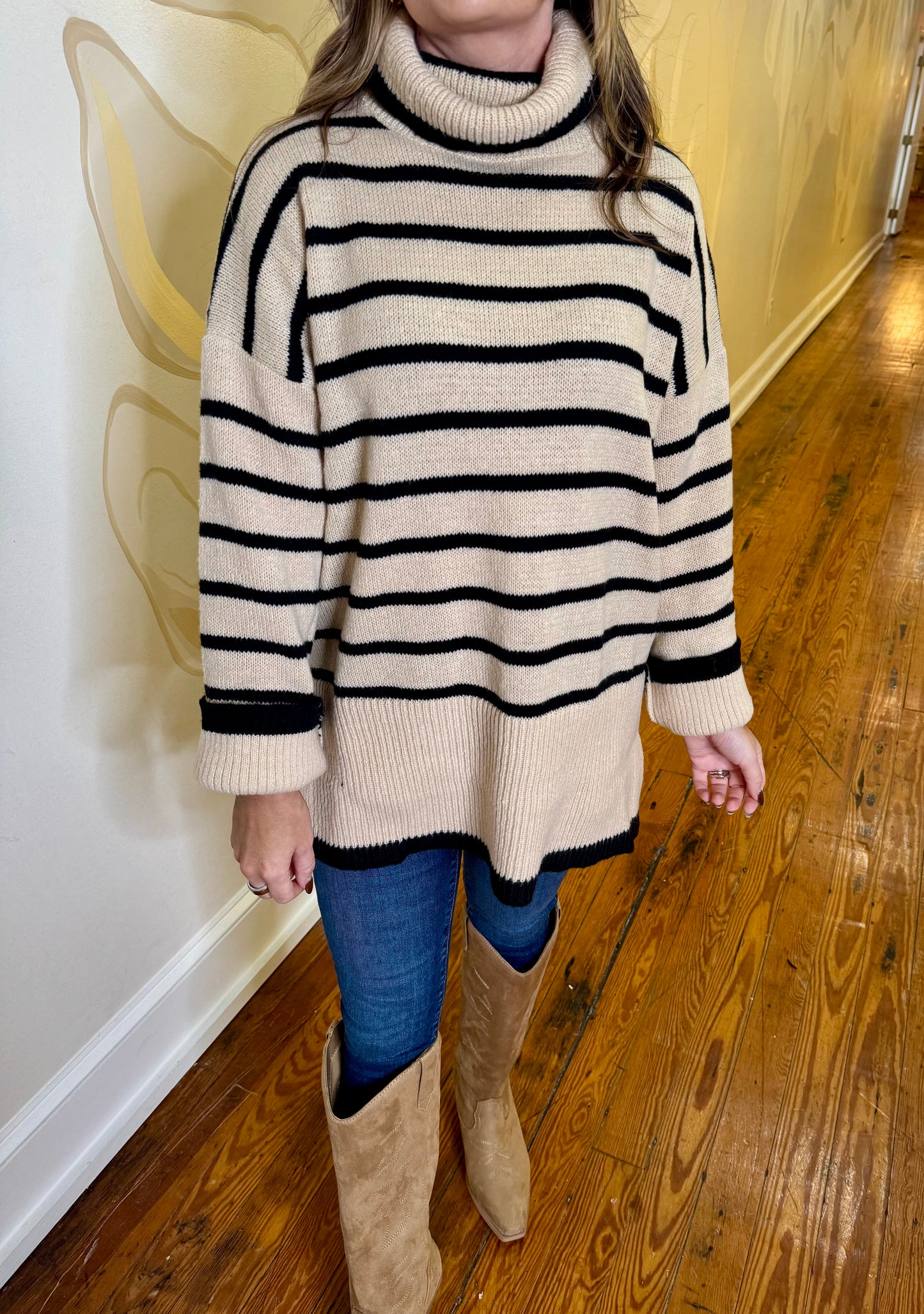 Dunn Striped Sweater-Mudpie