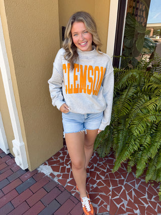 Clemson Mock Neck