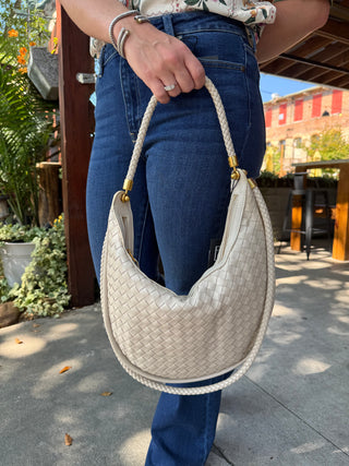 Large Woven Hobo Handbag