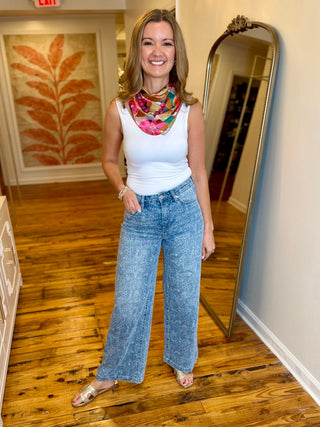 Taylor High Rise Wide Leg With Floral Print