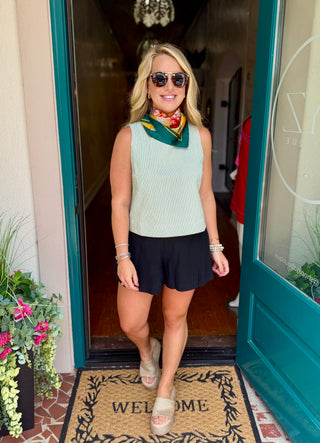 High Waist Linen Shorts