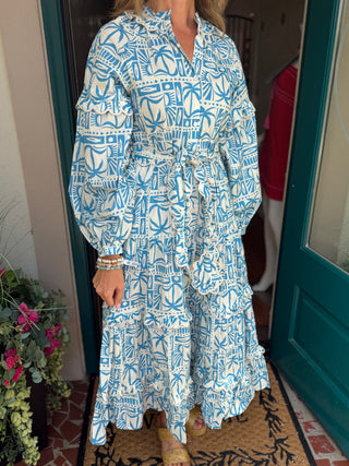 Tide Tile Maxi Dress