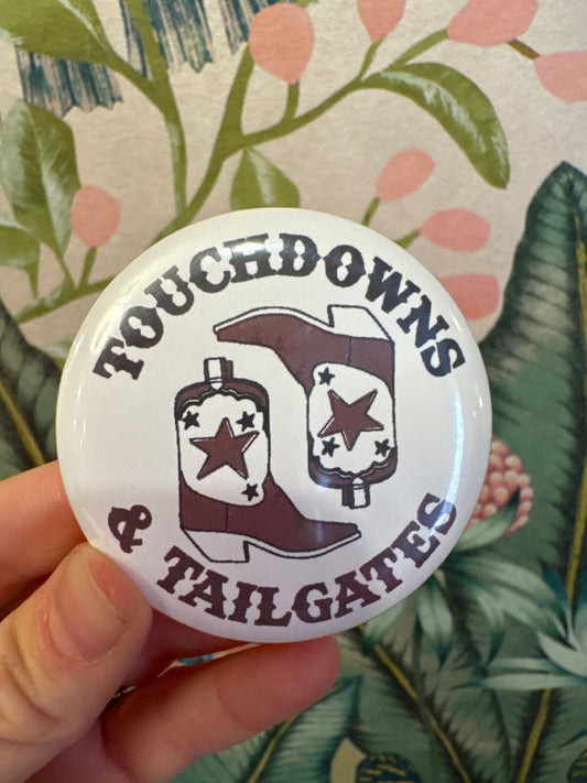 Touchdowns & Tailgates Game Day Pin
