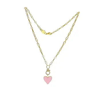 Missy Necklace (Pink Heart) - Betsy Pittard