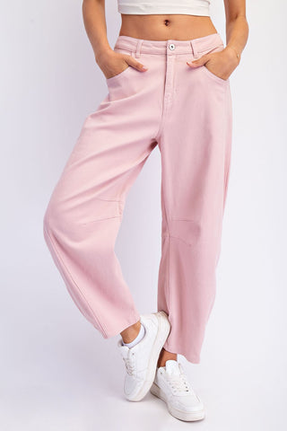 Blush Becca Barrel Twill Pant