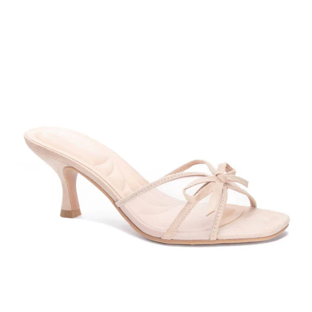 Nude Jump Up Mesh Heel