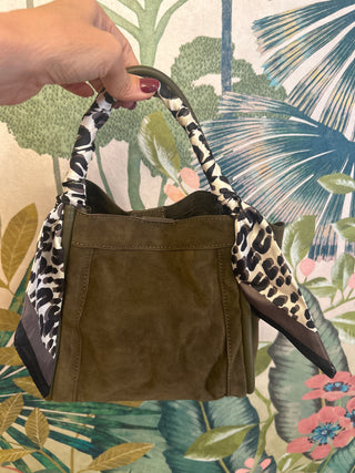 Olive Gianna Suede Bag