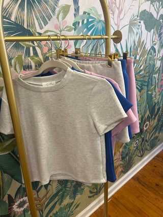 Modal Short Sleeve Skort Set