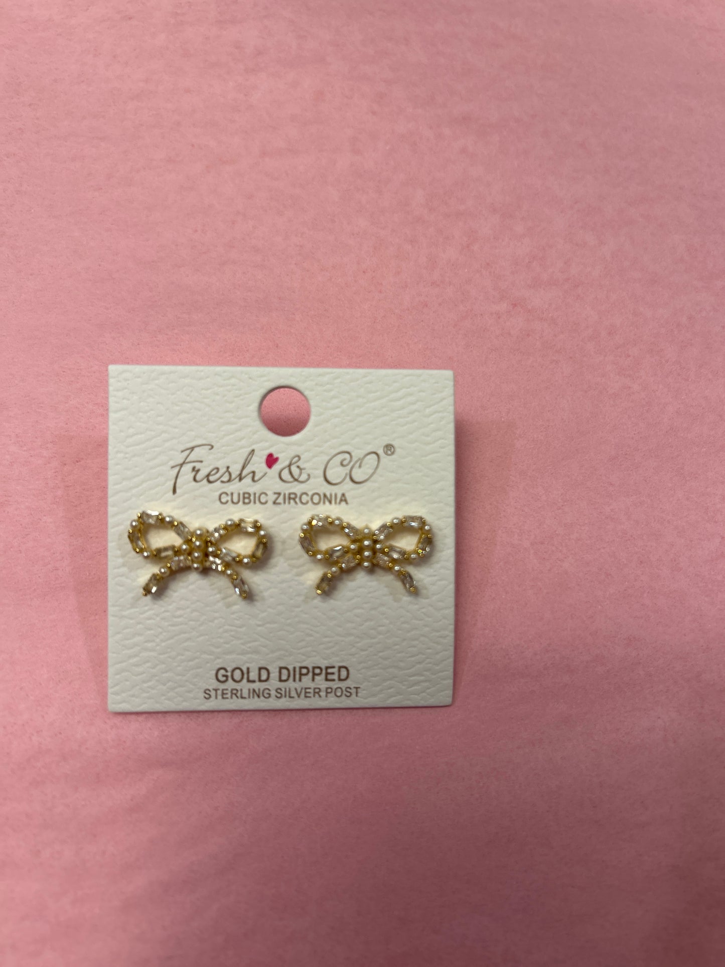 Adele Gold Bow Stud