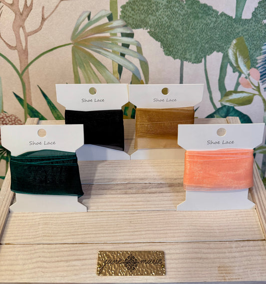 Satin Organza Shoe Laces