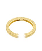 Gold Pearl Cuff Bracelet