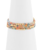 Pastel Multi-Colored Beaded Bracelet