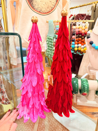 Medium Velvet Christmas Tree Decor