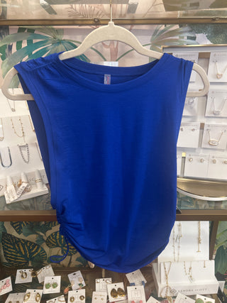 Ink Blue Sport Mode Muscle Tank-Free People Movement