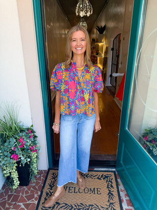 Naomi Floral Puff Sleeve Blouse