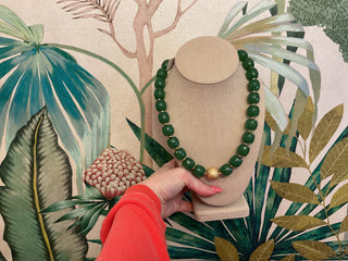 Metal Ball & Chunky Bead Necklace Set