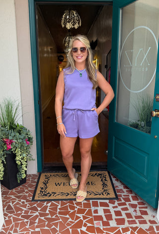 REORDER 6/25 Sleeveless Modal Short Set-Saturday Steal