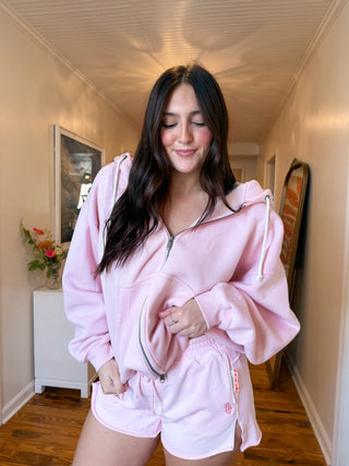 Pinky Fuchsia Final Call Zip-Up Hoodie-Free People Movement