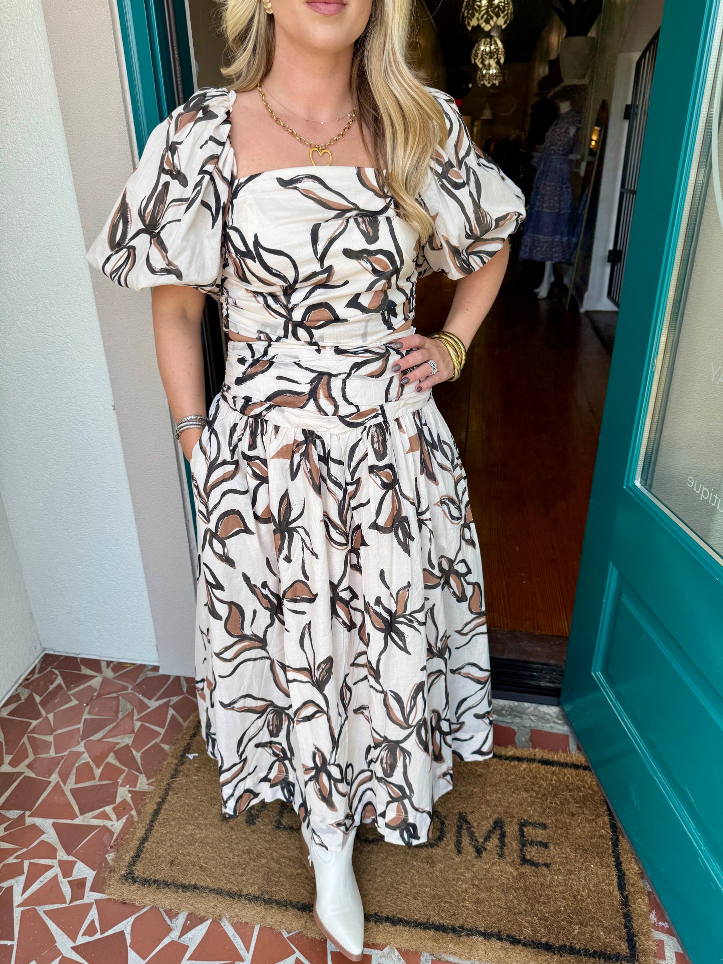 Sienna Floral Maxi Skirt Set