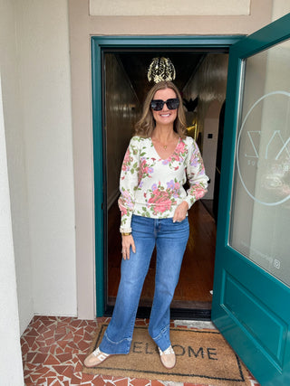 Floral Printed Sweatshirt