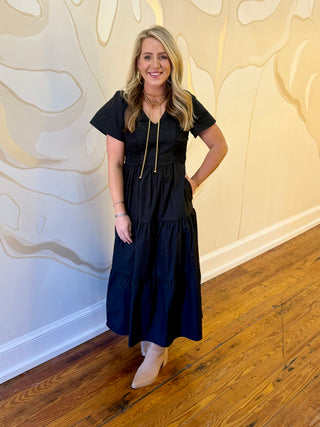 Sarah Black Maxi Dress