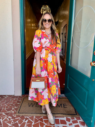 Bright Floral Maxi Dress