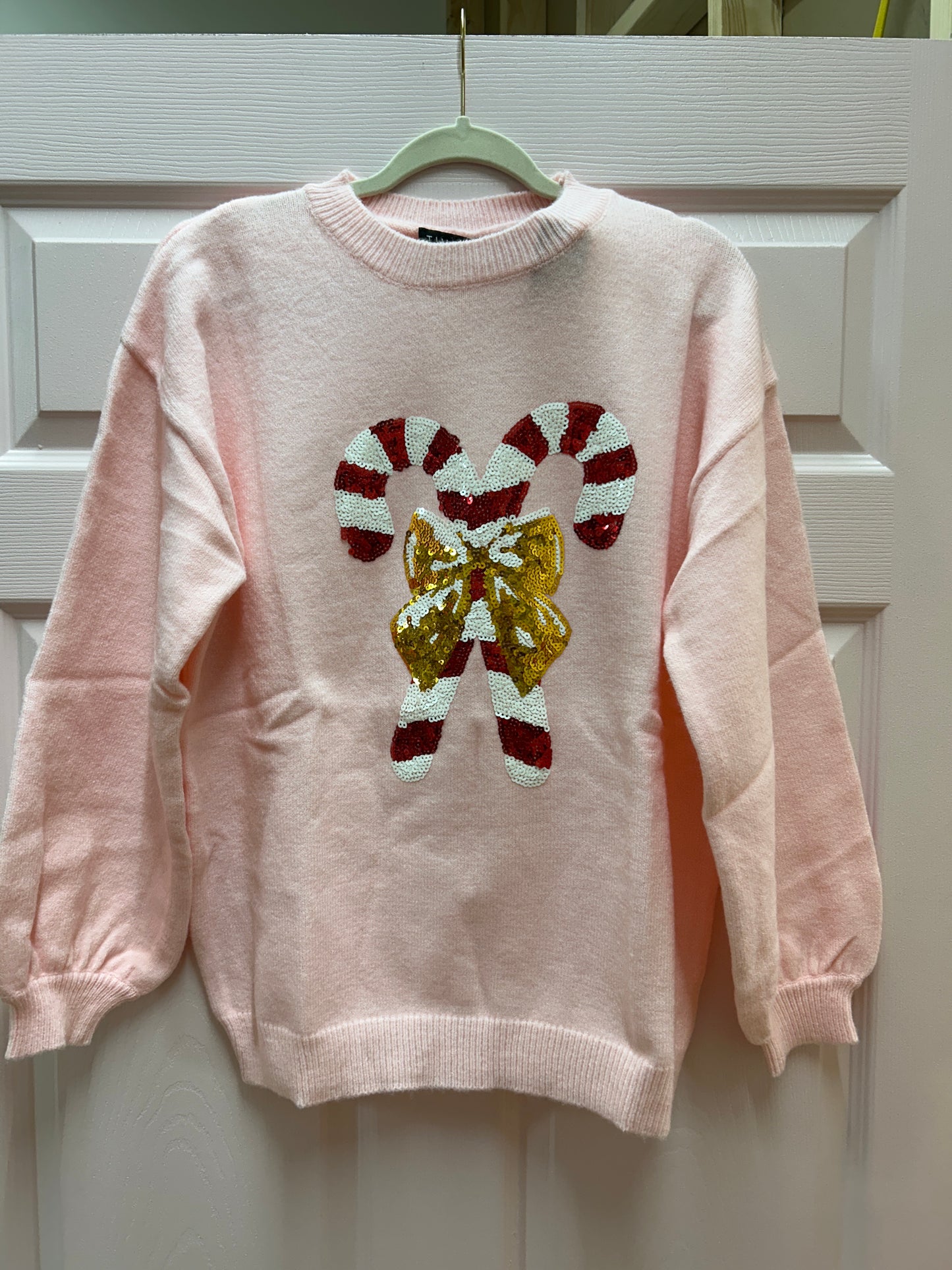 Long Sleeve Candy Cane Sweater