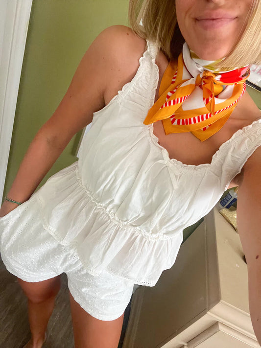 Poppy Fluer Silk Scarf