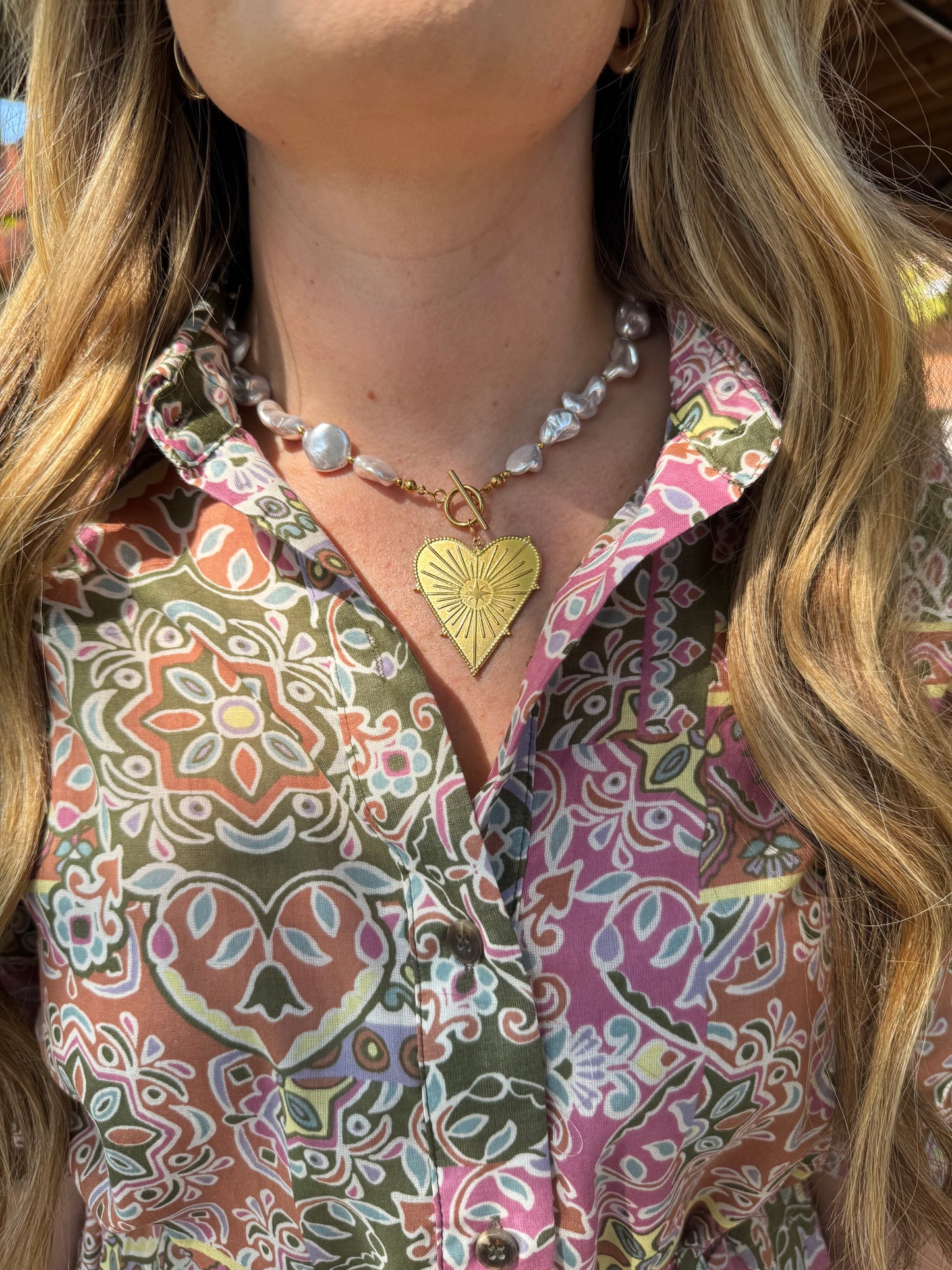 Pearl Heart Necklace