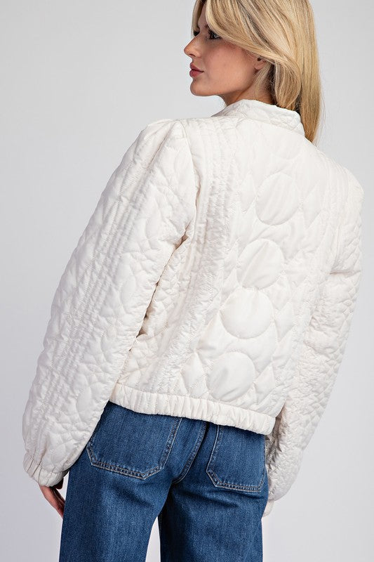 Solid Quilted Jacket