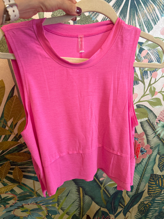 Fuchsia Flirt Tempo Tank Free People Movement