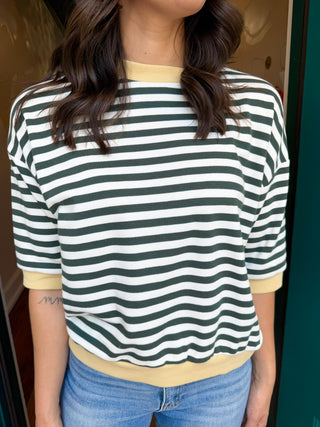 Striped Colorblock Top-Saturday Steal