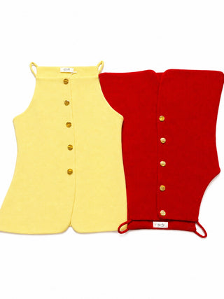 Textured Button Down Vest Top