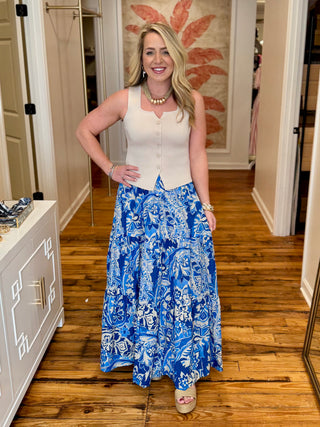 Light Taupe Sleeveless Knit Top