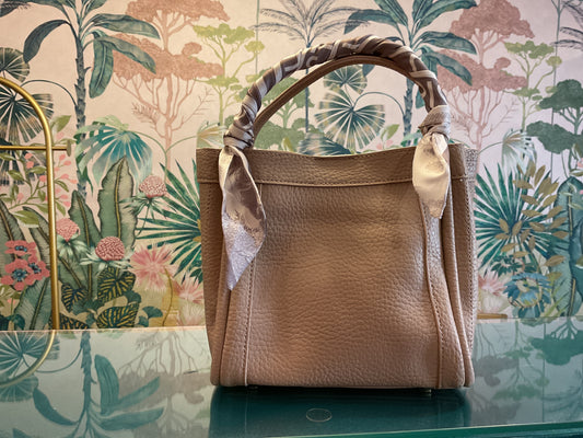 Beige Scarf Handbag