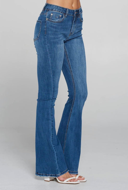 CLEARANCE Melody Mid Rise Flare Denim