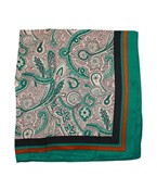 Teal Paisley Scarf