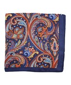 Royal Blue Paisley Scarf