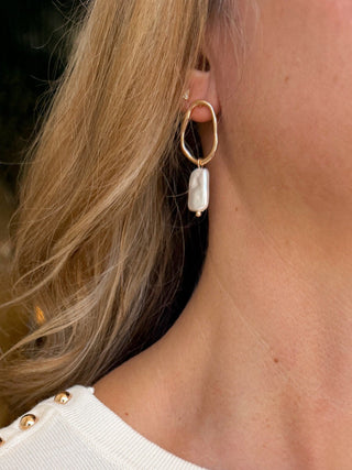 Riviera Pearl Drop Earrings